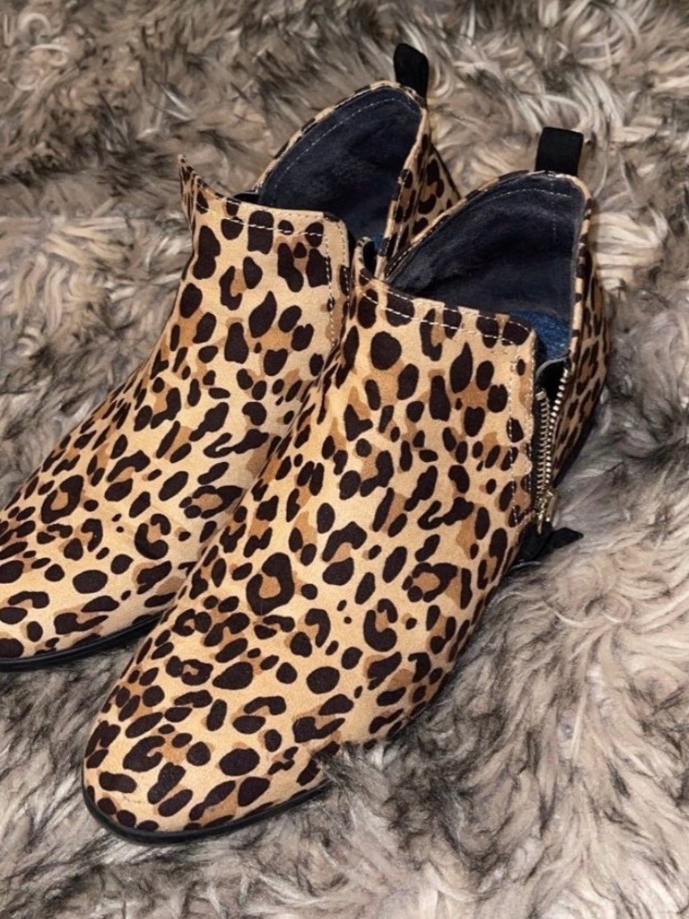 Dr. Scholl's Leopard Print Ankle Booties - Tan & Black